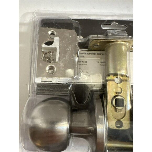 Starke Entry/Office Keyed Lock Door knob Adjustable Latch Easy Installation F1 - Picture 7 of 11